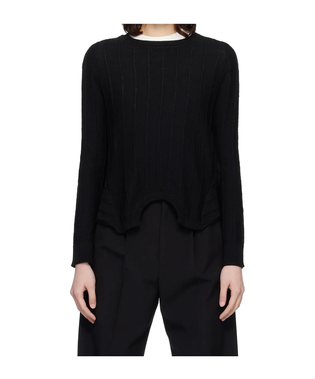 Ribbed Crewneck Sweater