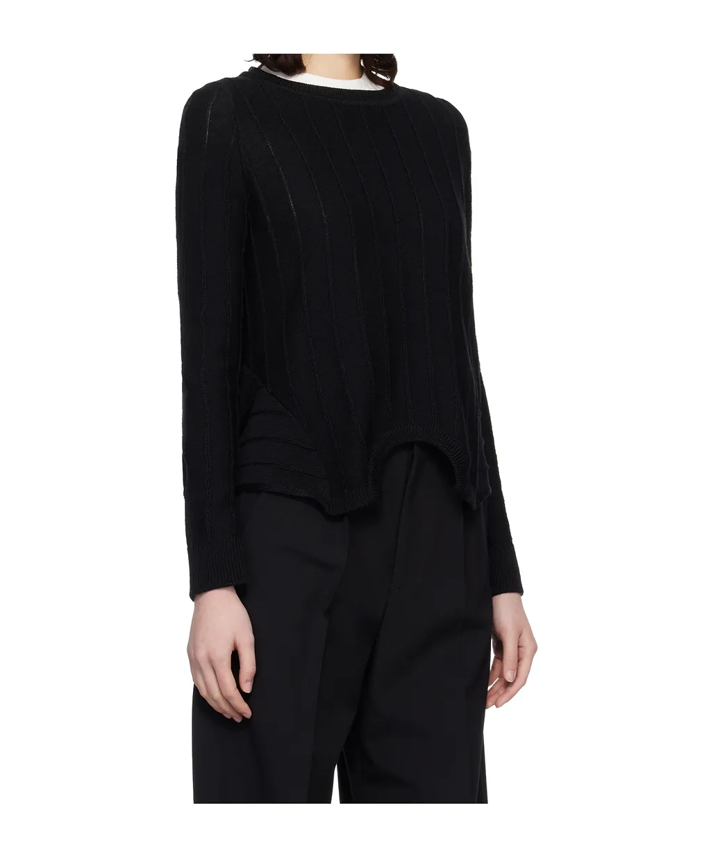 Ribbed Crewneck Sweater