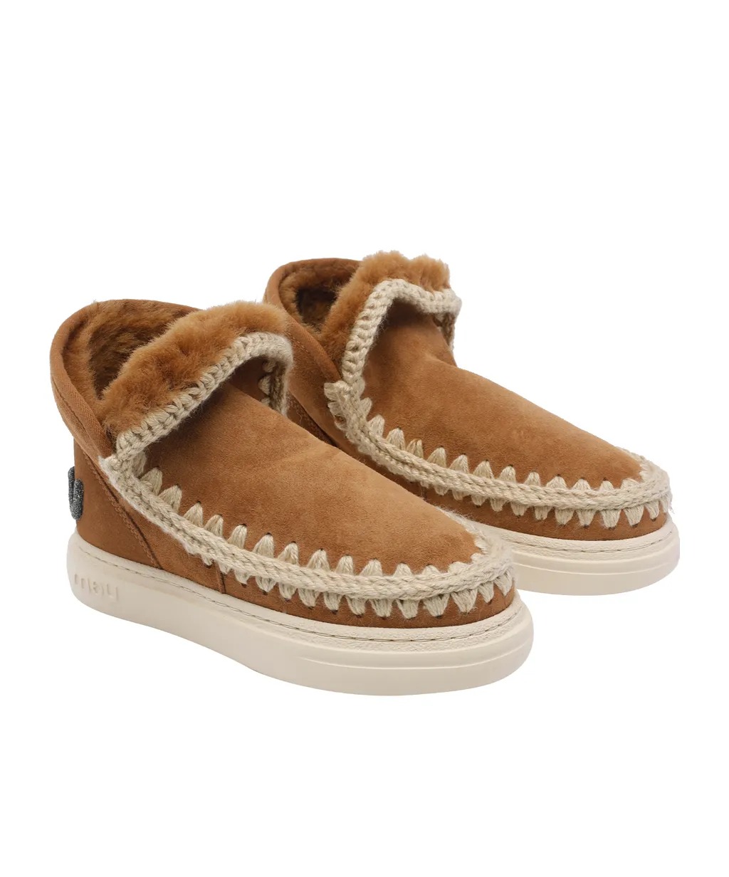 Mou Glitter Logo Suede Boots