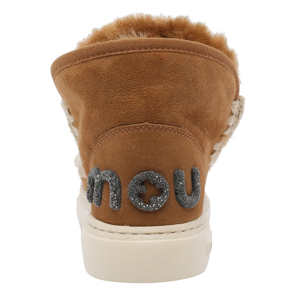 Mou Glitter Logo Suede Boots