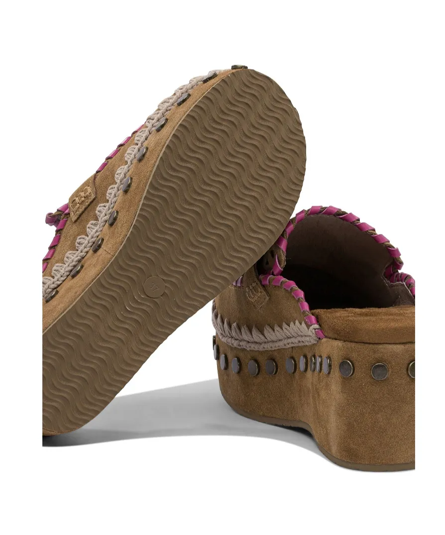Mou Overstitch Clogs
