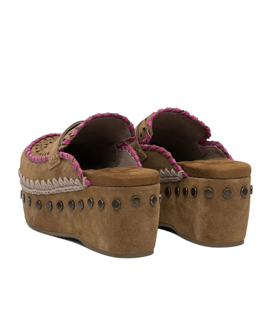 Mou Overstitch Clogs