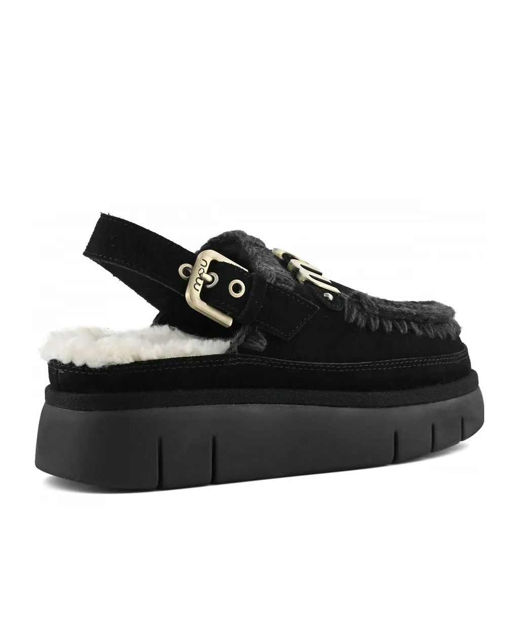 Round-Toed Shoes With A Back Strap