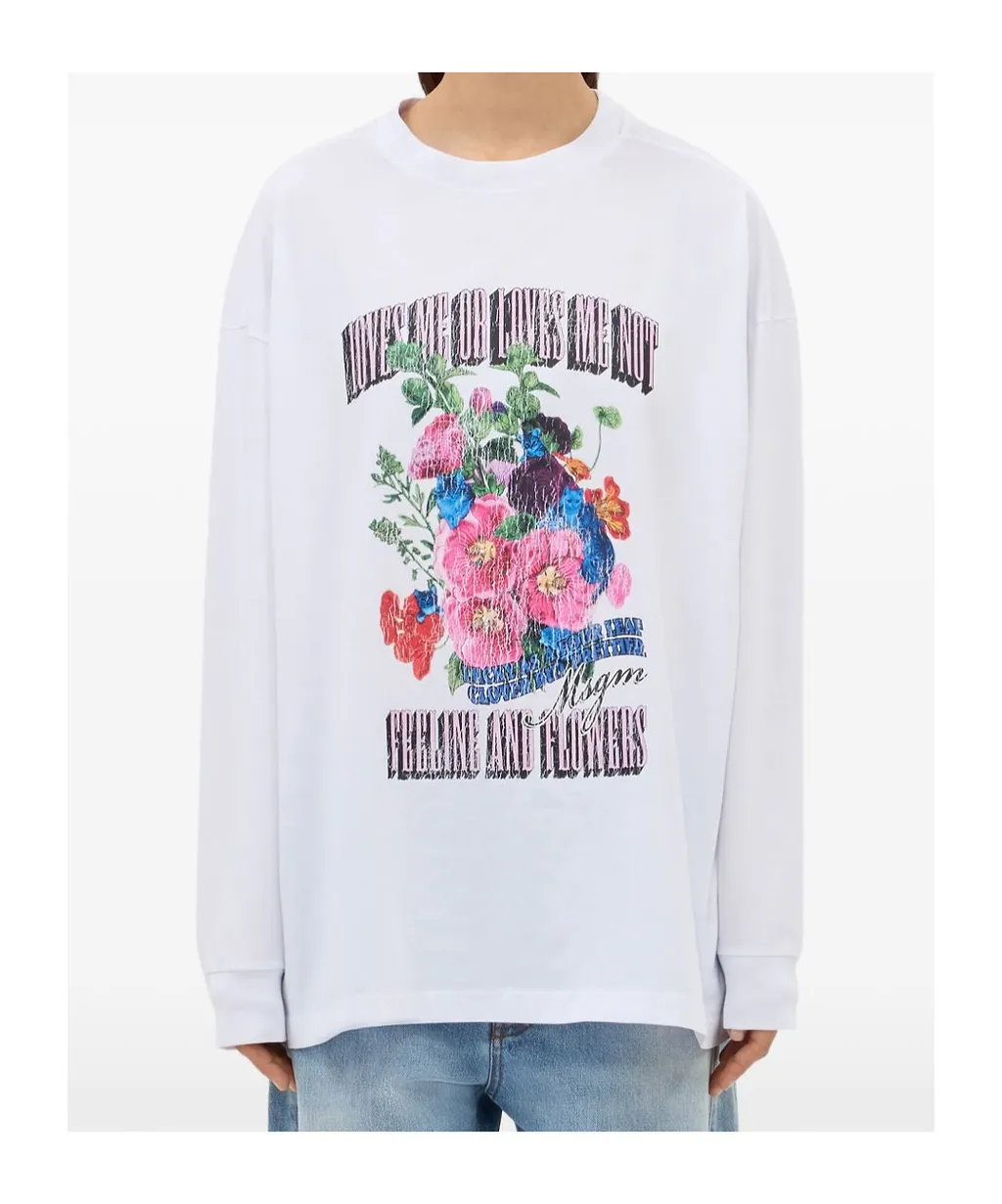 Floral Print Long Sleeve T-Shirt