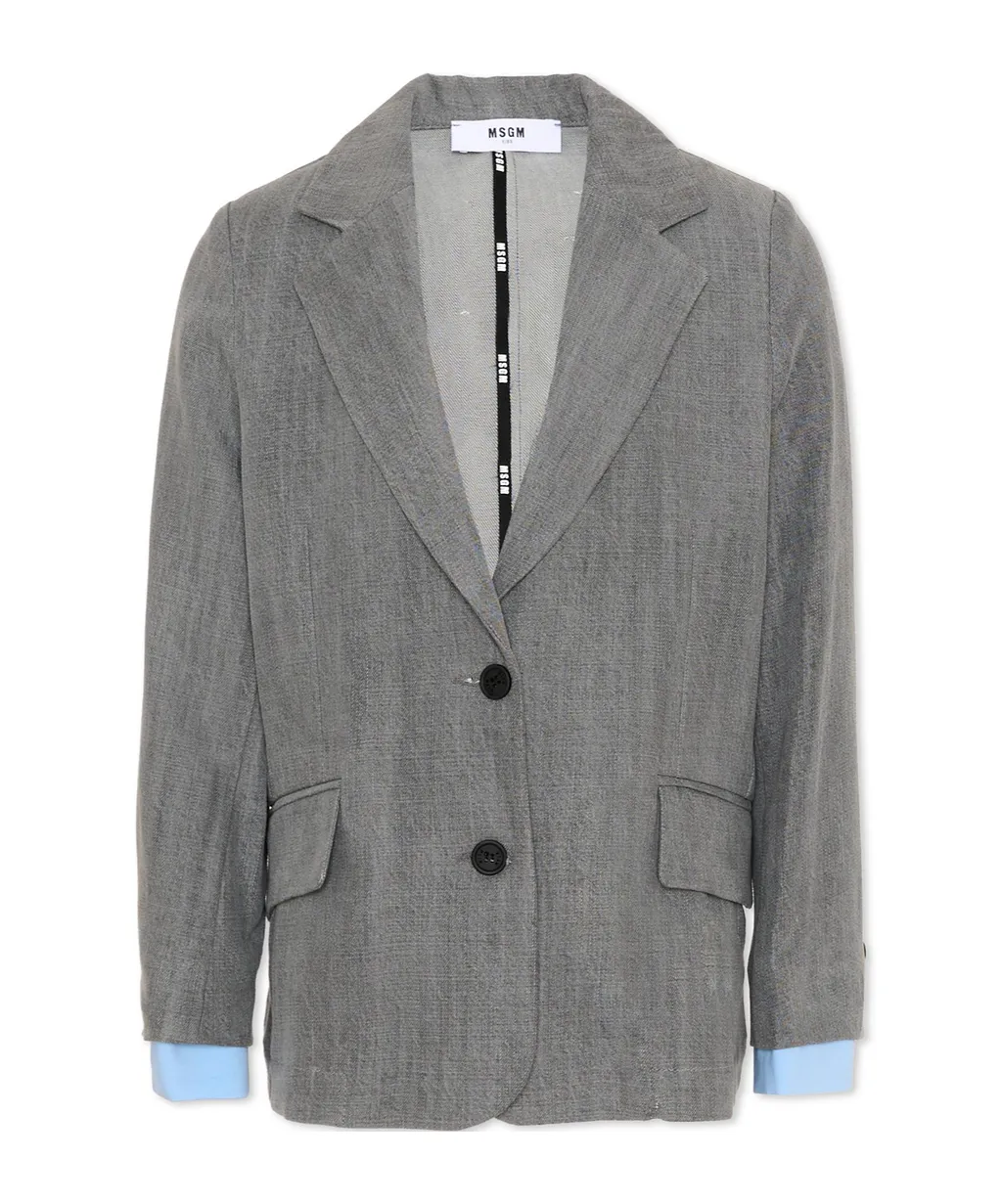 Msgm Kids Single-Breasted Tailored Blazer