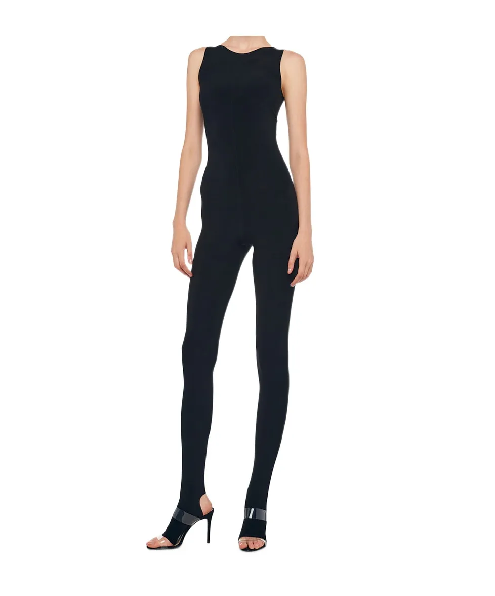 Norma Kamali Sleeveless Cut-Out Catsuit
