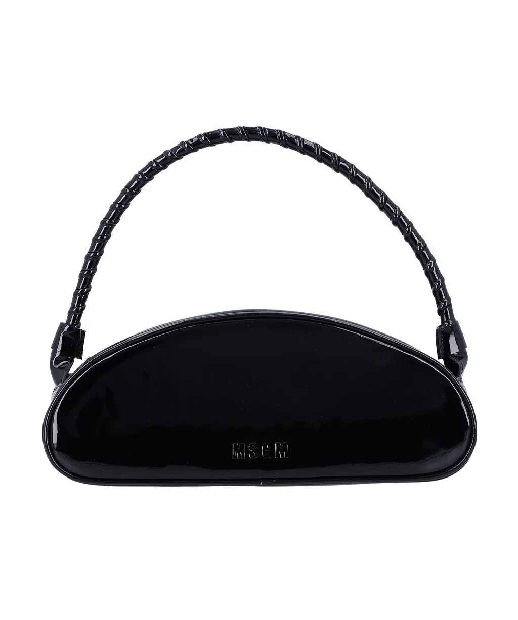 Msgm Logo Debossed Zip-Up Tote Bag