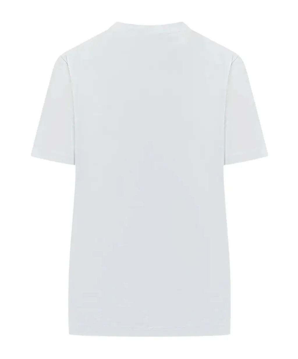 Msgm Logo Printed Crewneck T-Shirt