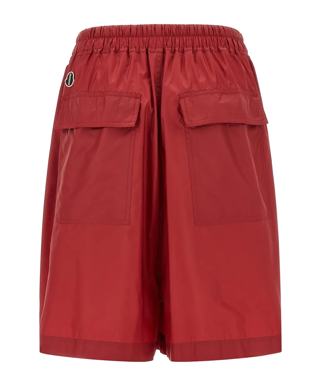 Moncler + Rick Owens Logo Embroidered Drawstring Shorts