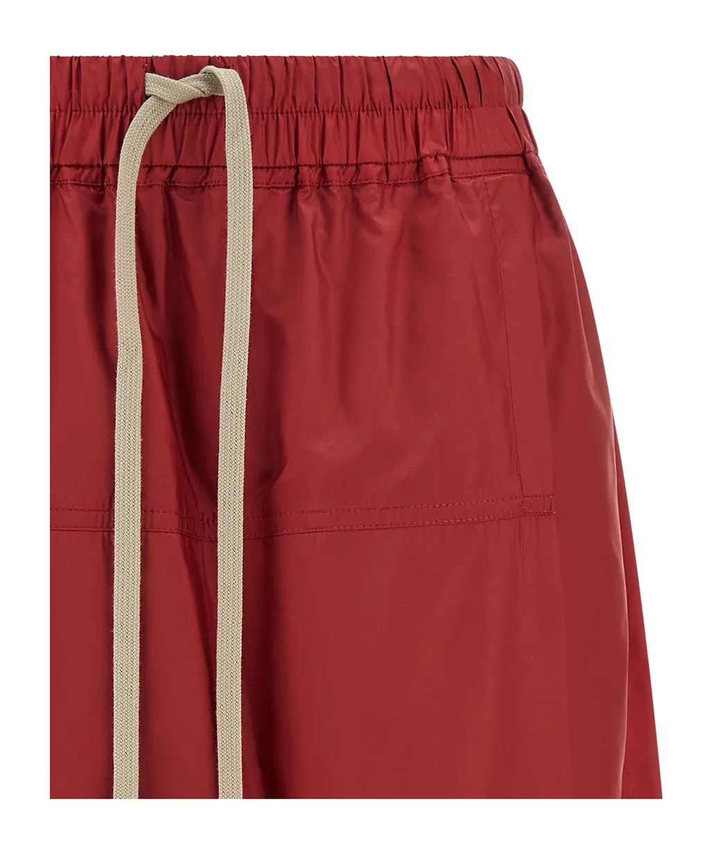 Moncler + Rick Owens Logo Embroidered Drawstring Shorts