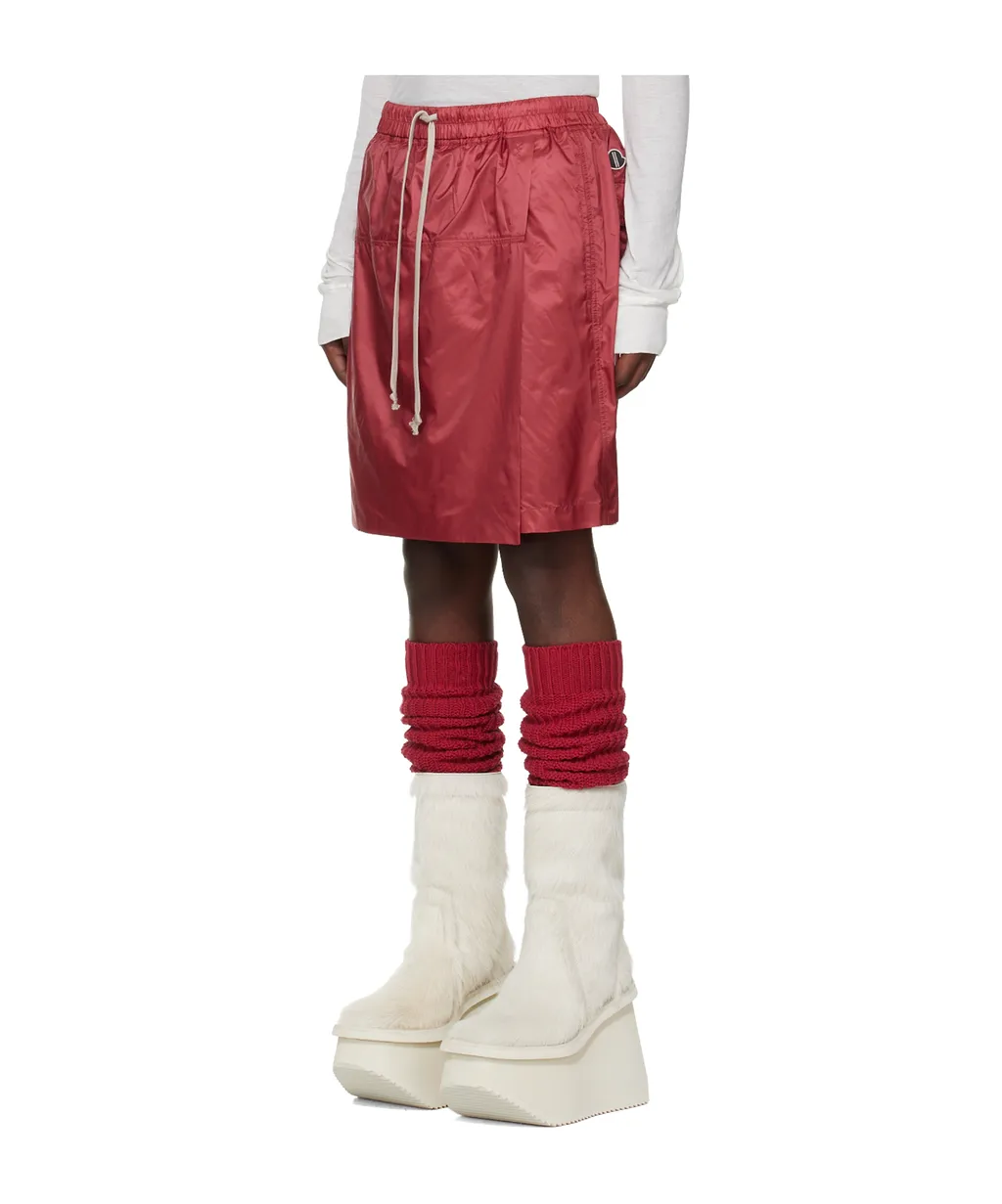 Moncler + Rick Owens Logo Embroidered Drawstring Shorts