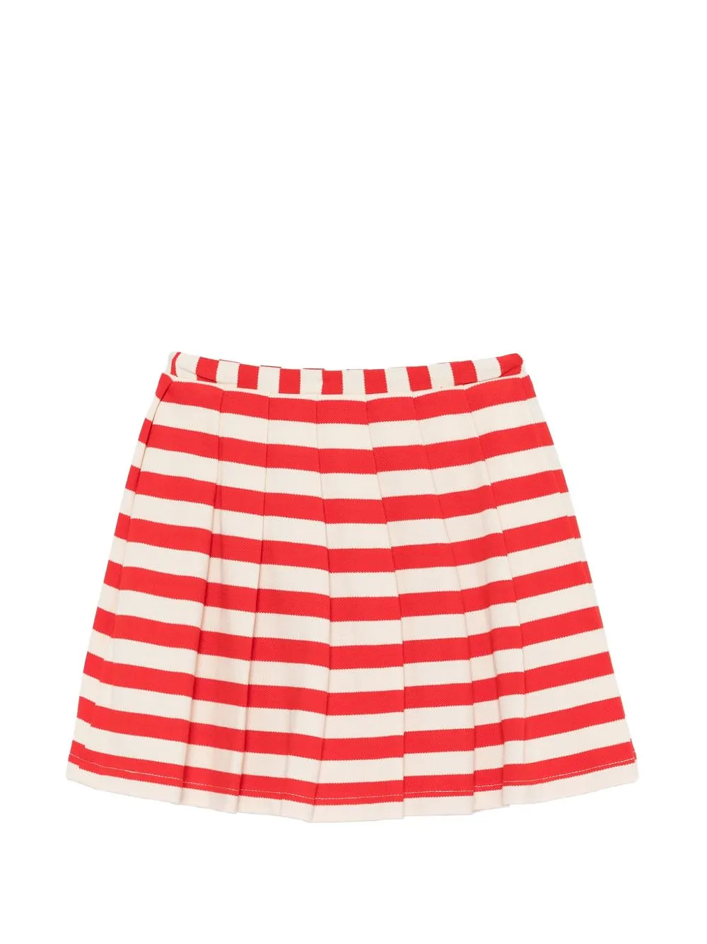 Striped Pleated Skirt