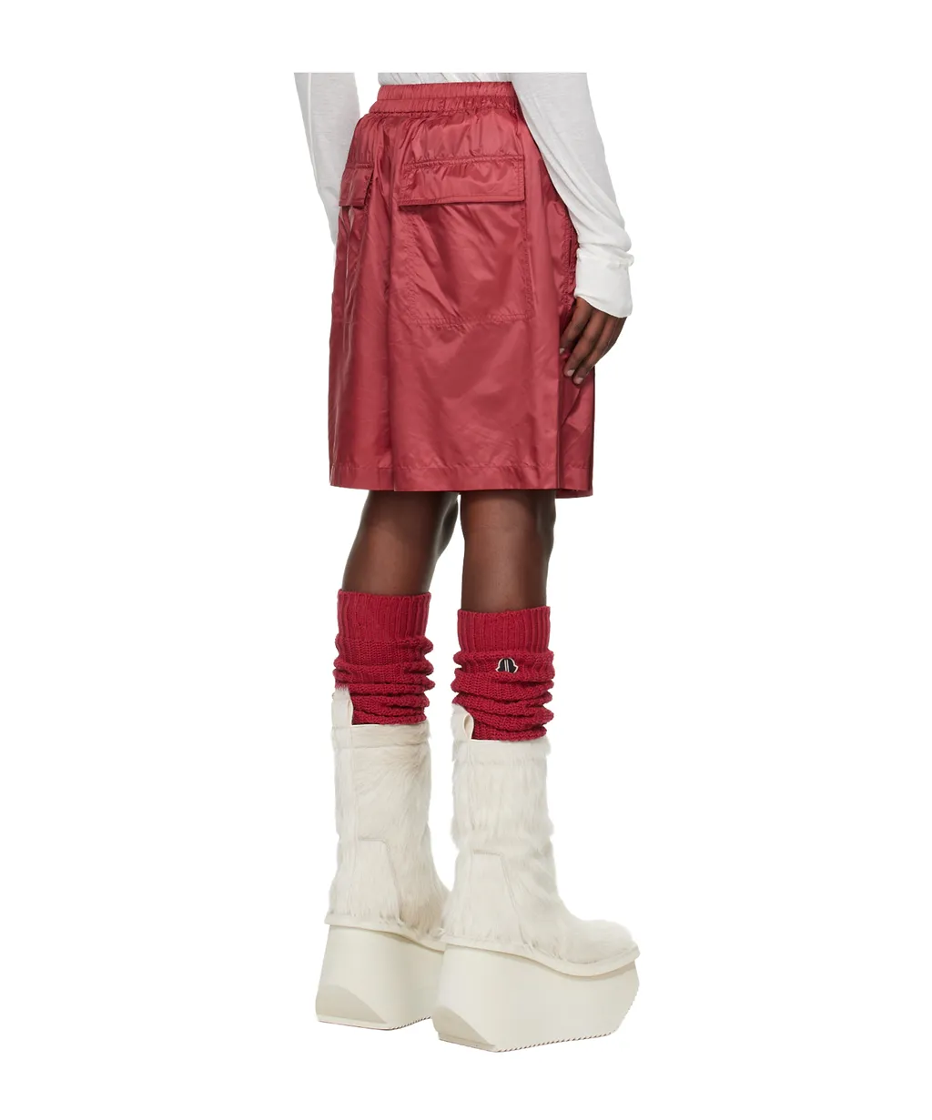 Moncler + Rick Owens Logo Embroidered Drawstring Shorts