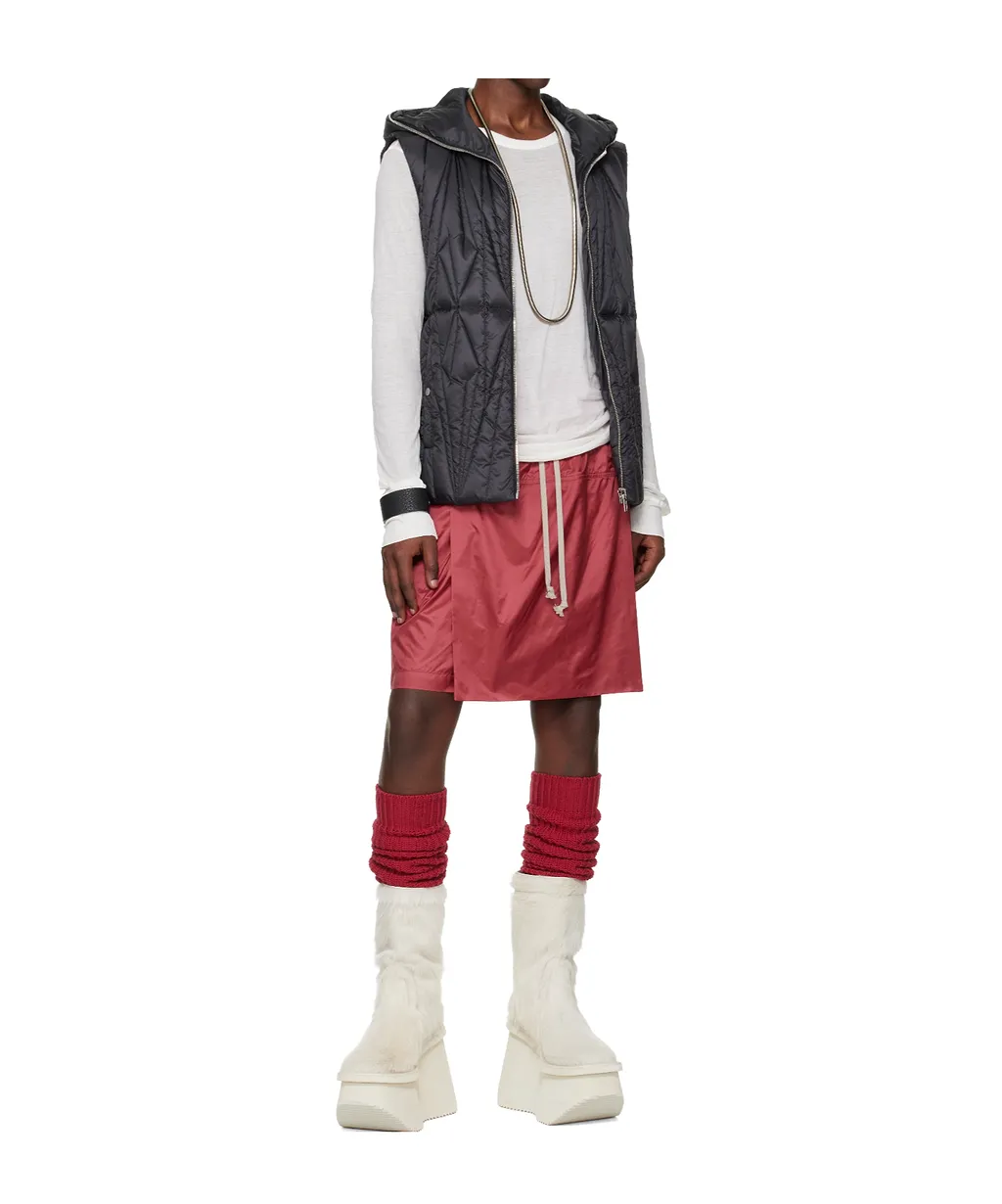 Moncler + Rick Owens Logo Embroidered Drawstring Shorts
