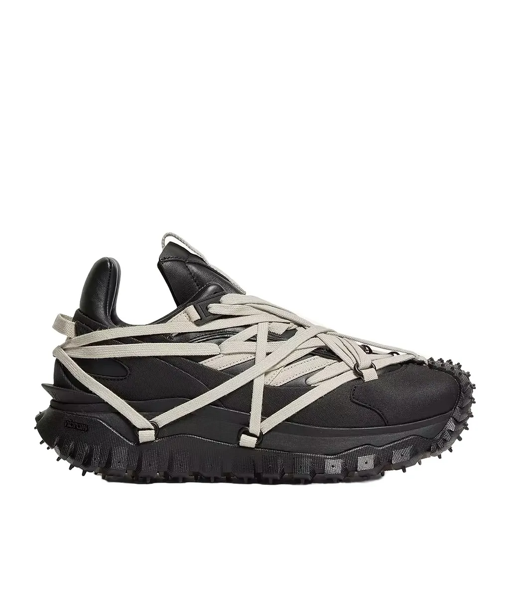 Moncler + Rick Owens Trailgrip Megalace Leather Sneakers