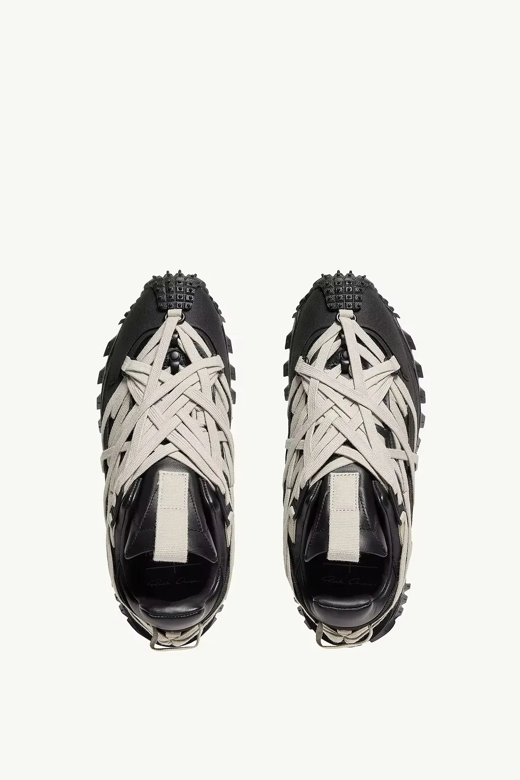 Moncler + Rick Owens Trailgrip Megalace Leather Sneakers