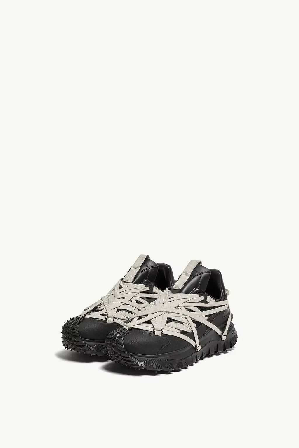 Moncler + Rick Owens Trailgrip Megalace Leather Sneakers
