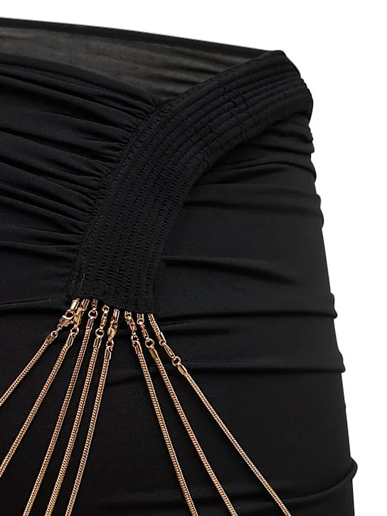 Chain Eco Jersey Mini Skirt