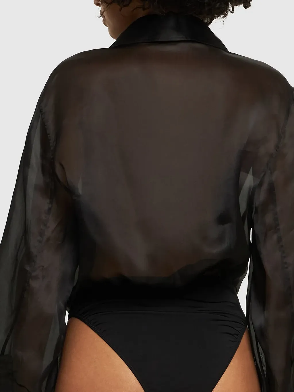 Button Long-Sleeved Jumpsuit