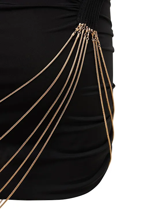 Chain Eco Jersey Mini Skirt