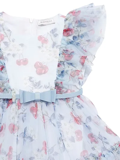 Cherry Printed Tulle Dress
