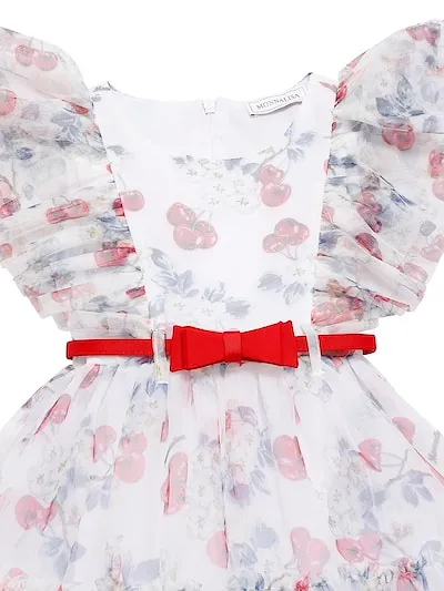 Cherry Printed Tulle Dress