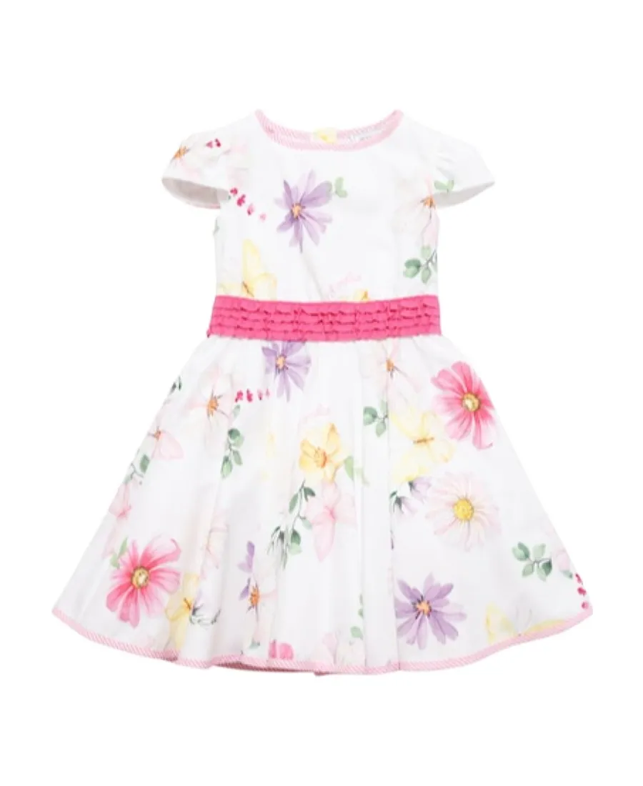 Floral Print Cotton Poplin Dress