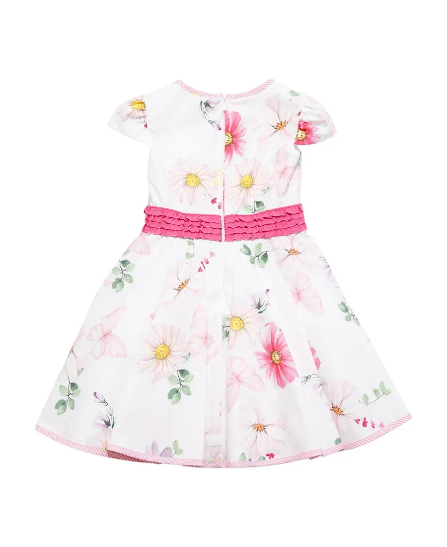 Floral Print Cotton Poplin Dress
