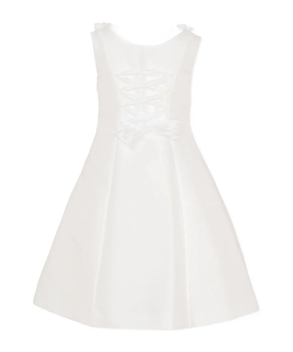 Floral-Appliqué Dress