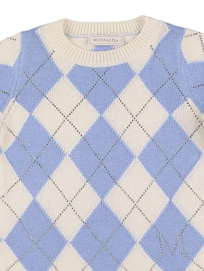 Diamond Pattern Knitted Sweater