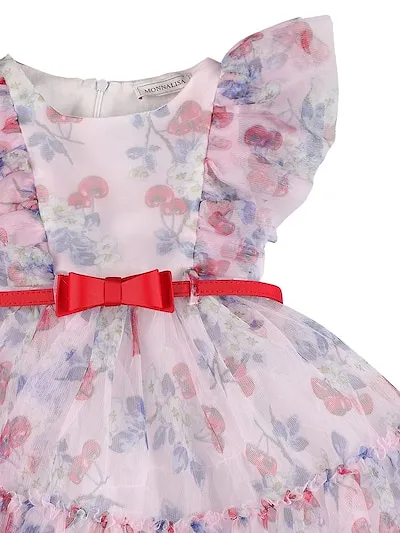 Floral Print Tulle Dress