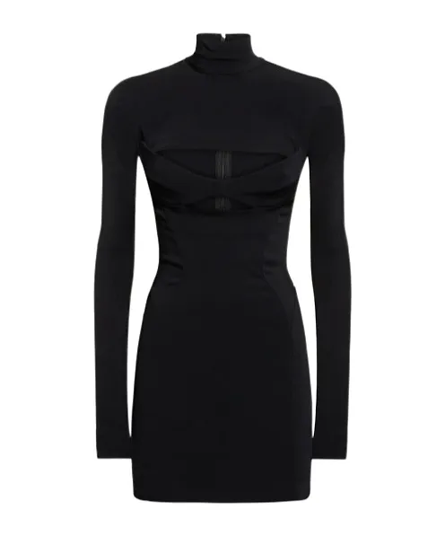 Mini High-Neck Dress