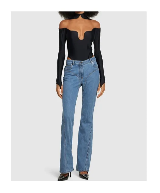 Open-Necked Seamless Jumpsuit