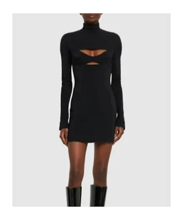 Mini High-Neck Dress
