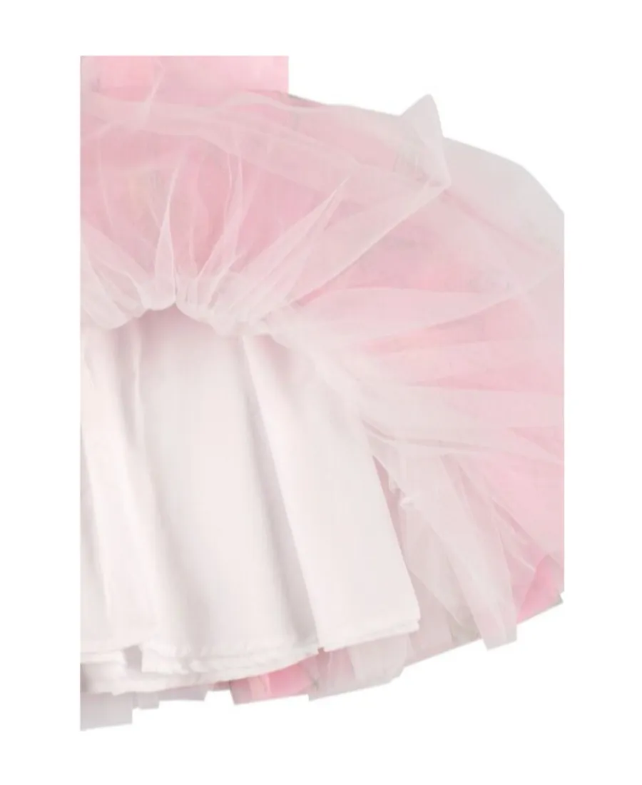 Flower Printed Tulle Dress