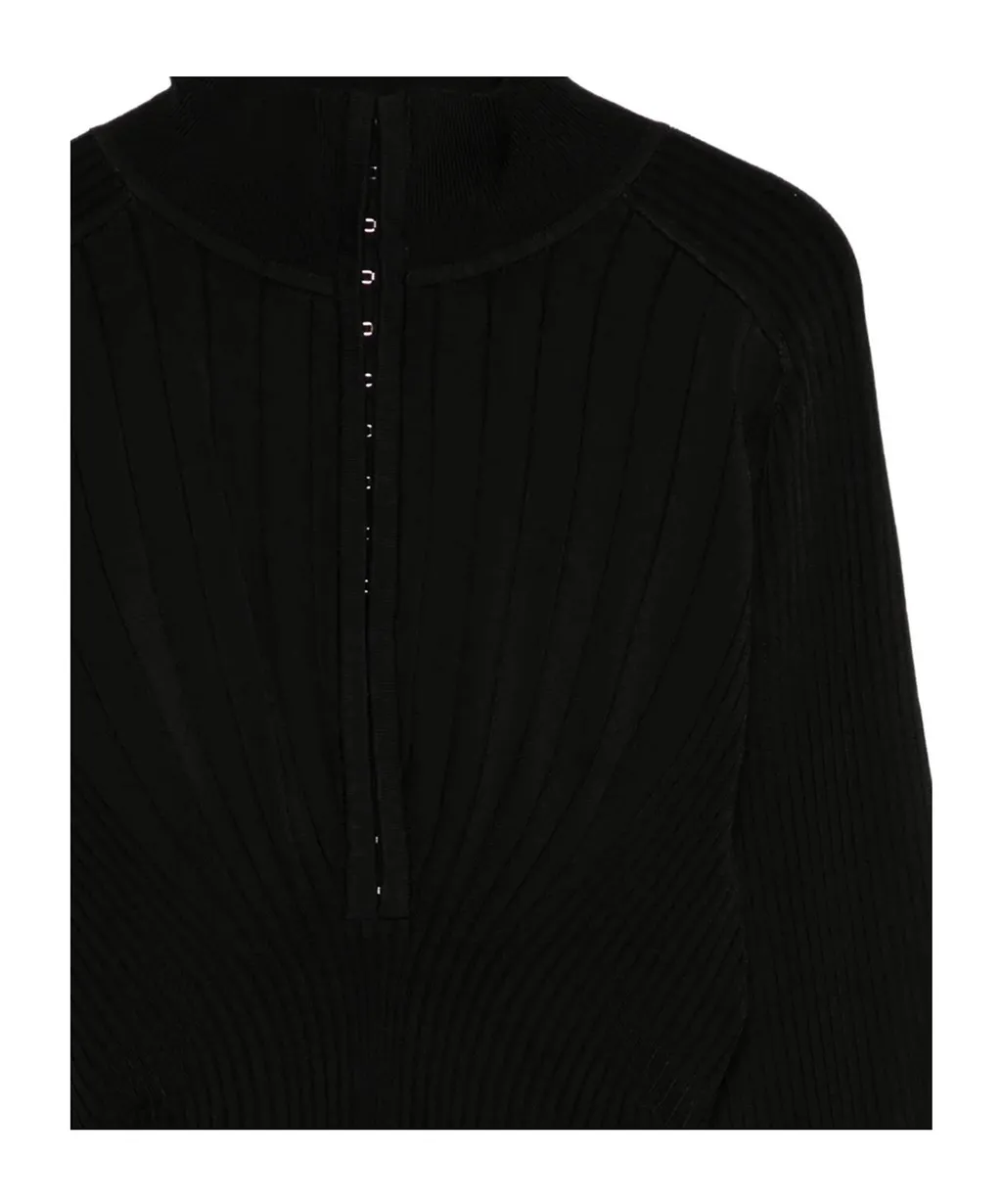 Mugler Ribbed Knit Top