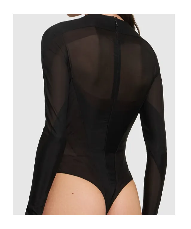 Plain Knit Long Sleeve Jumpsuit