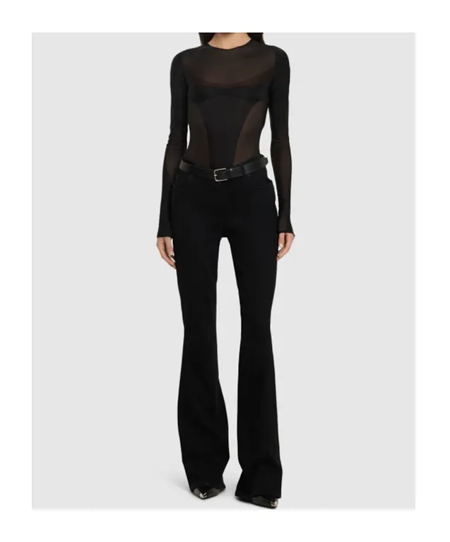 Plain Knit Long Sleeve Jumpsuit