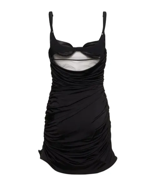 Pleated Mini Dress