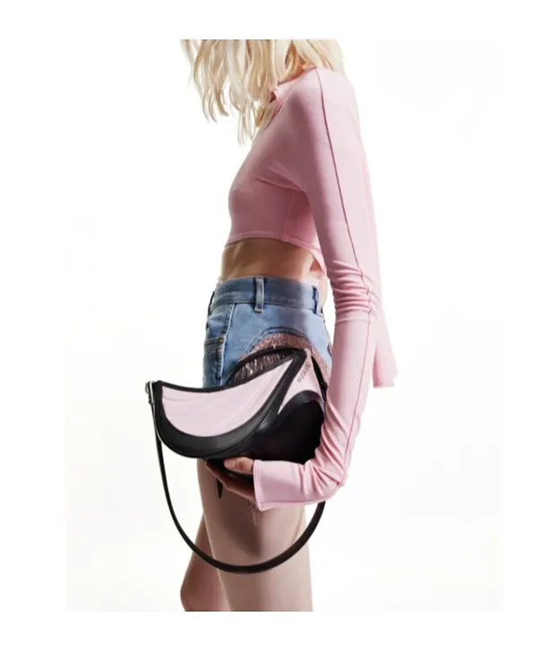 Ruffle-Trimmed Denim Shorts
