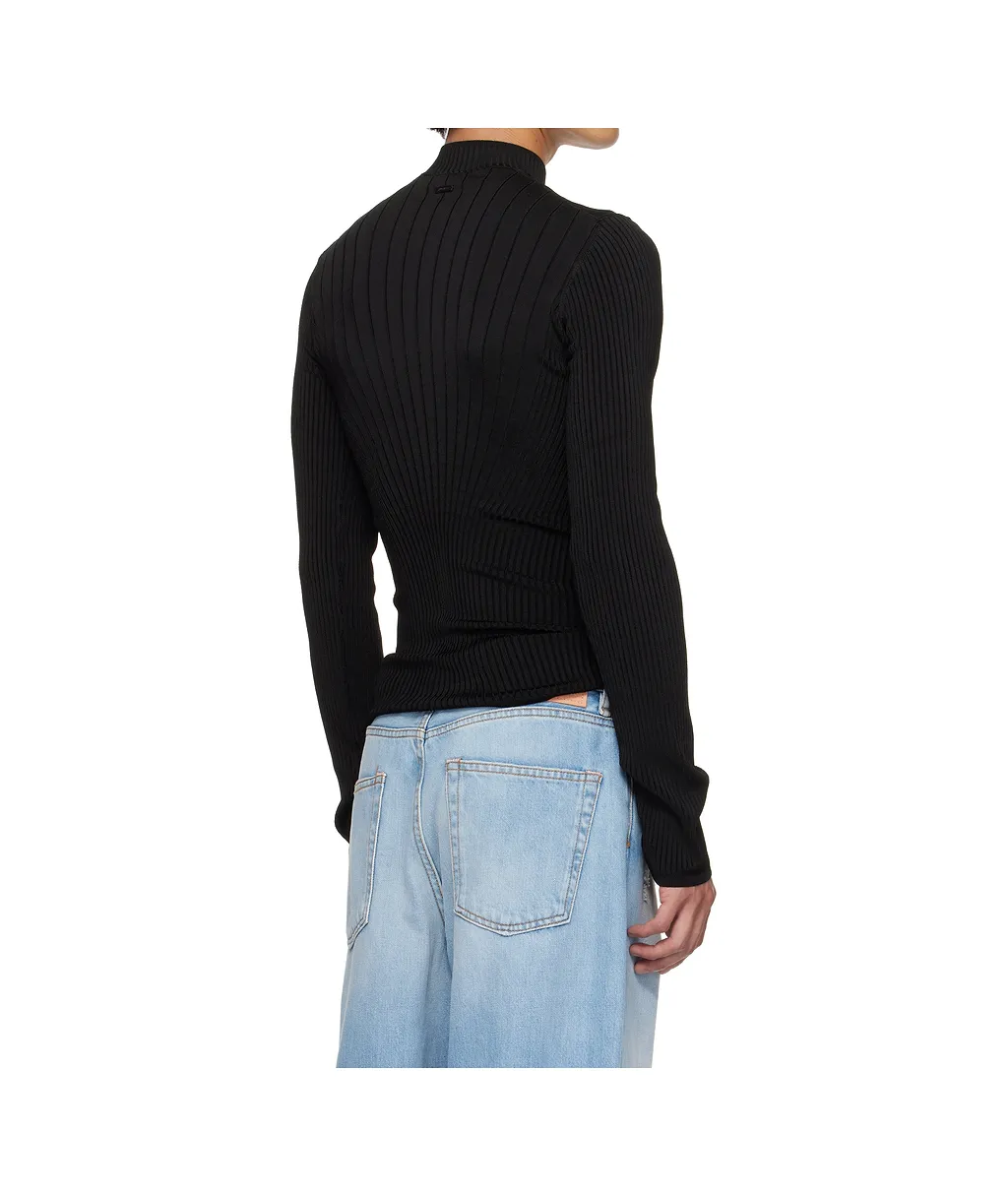Ribbed Long-Sleeve Sweater