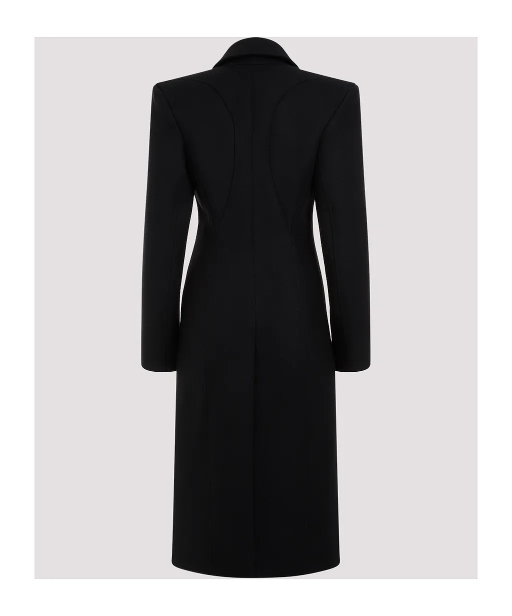 Single-Breasted Wool Coat