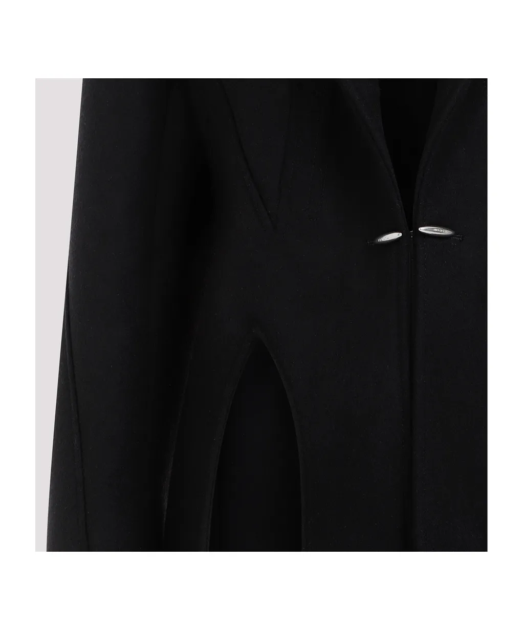 Single-Breasted Wool Coat