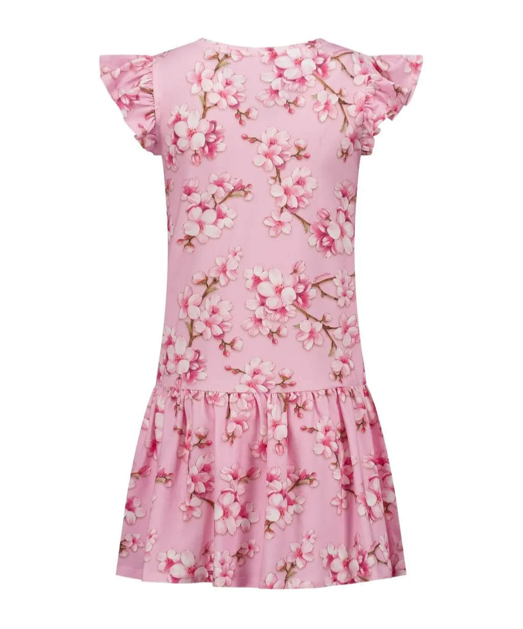 Monnalisa St. Peach Floral Printed Dress