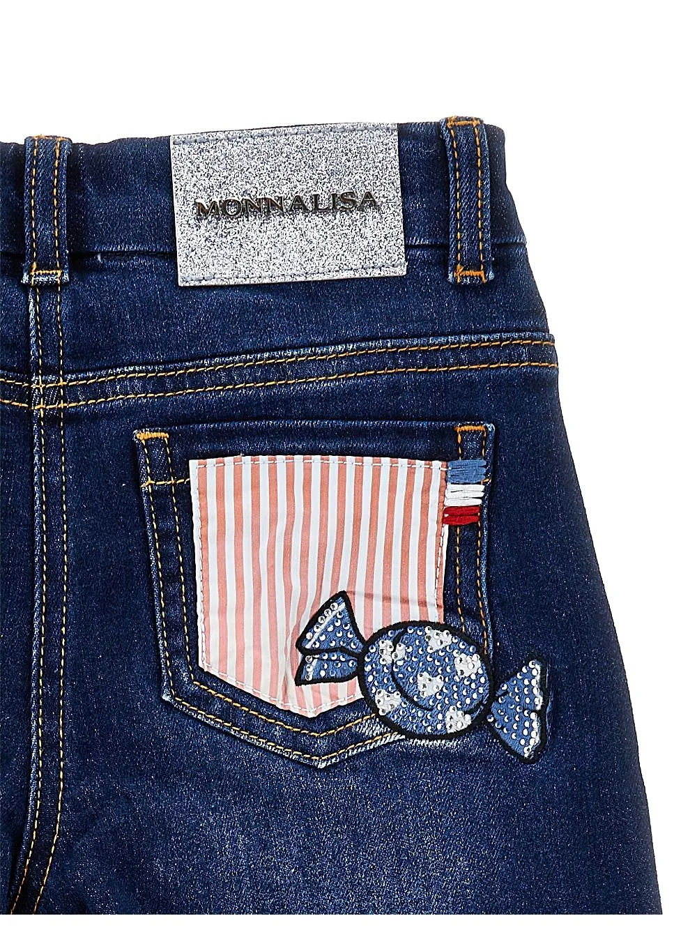 Monnalisa X Hello Kitty Straight-Leg Fringed Jeans