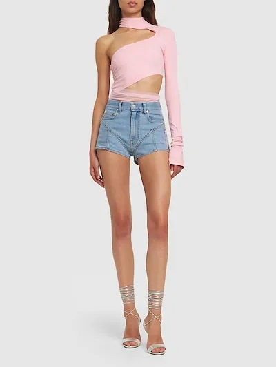 Tulle Hollowed-Out Jumpsuit