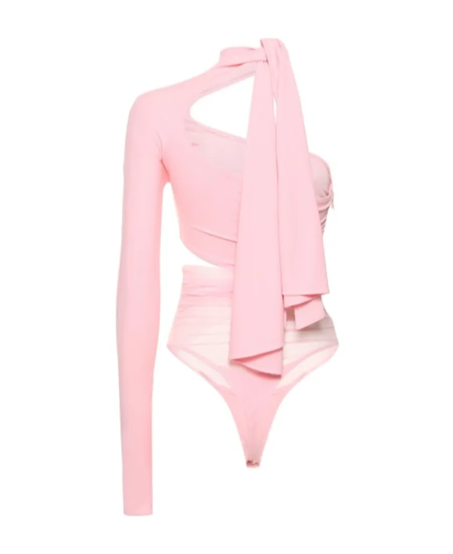 Tulle Hollowed-Out Jumpsuit
