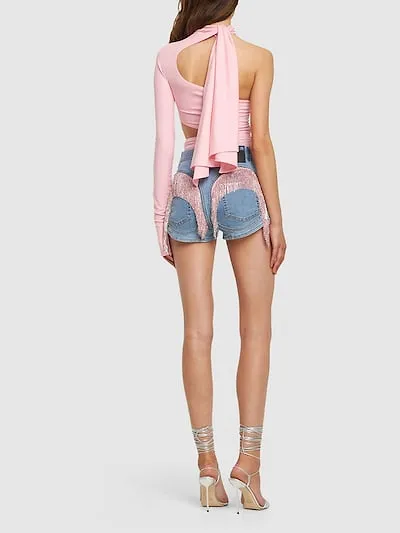 Tulle Hollowed-Out Jumpsuit
