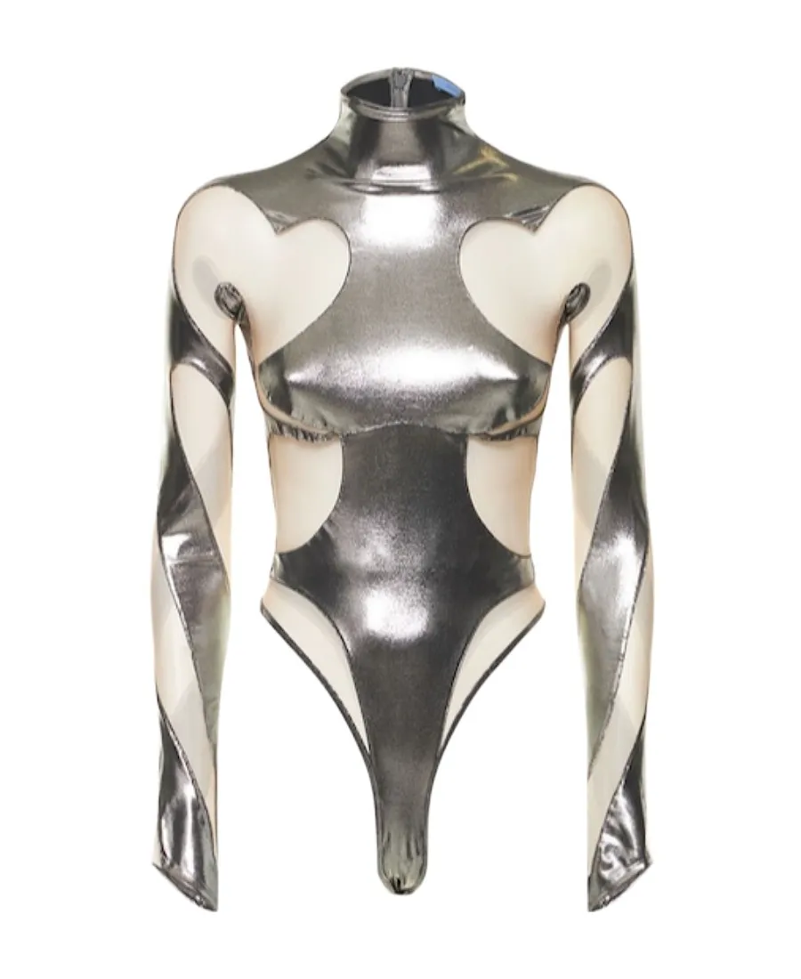 Stand-Neck Bodysuit