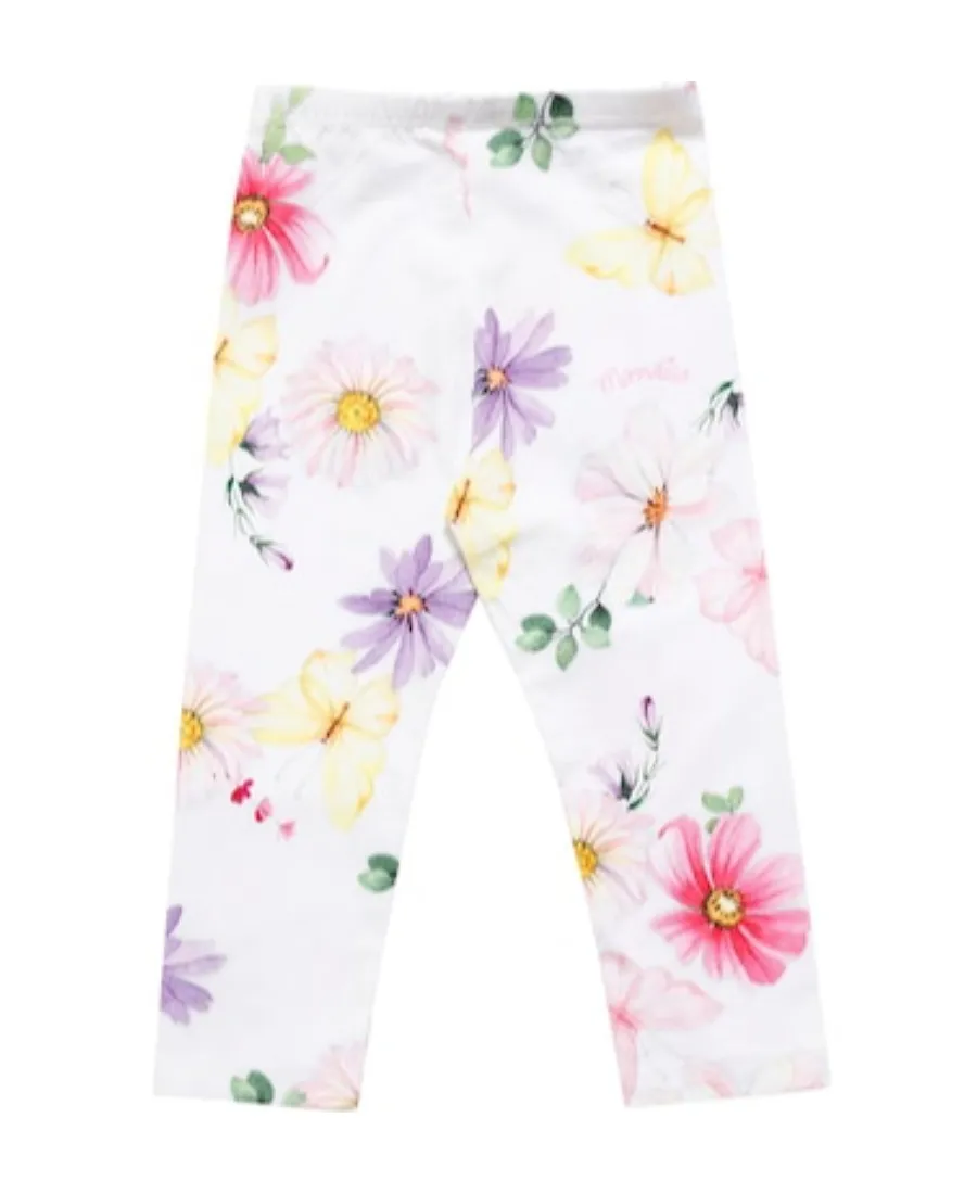 Printed Cotton Jersey Tights